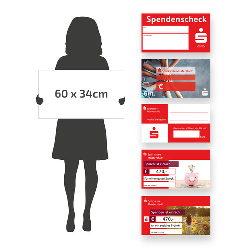Sparkassen xxl spendenscheck - sparkassen,