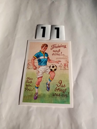 Alte postkarte fussball - alte, fussball-